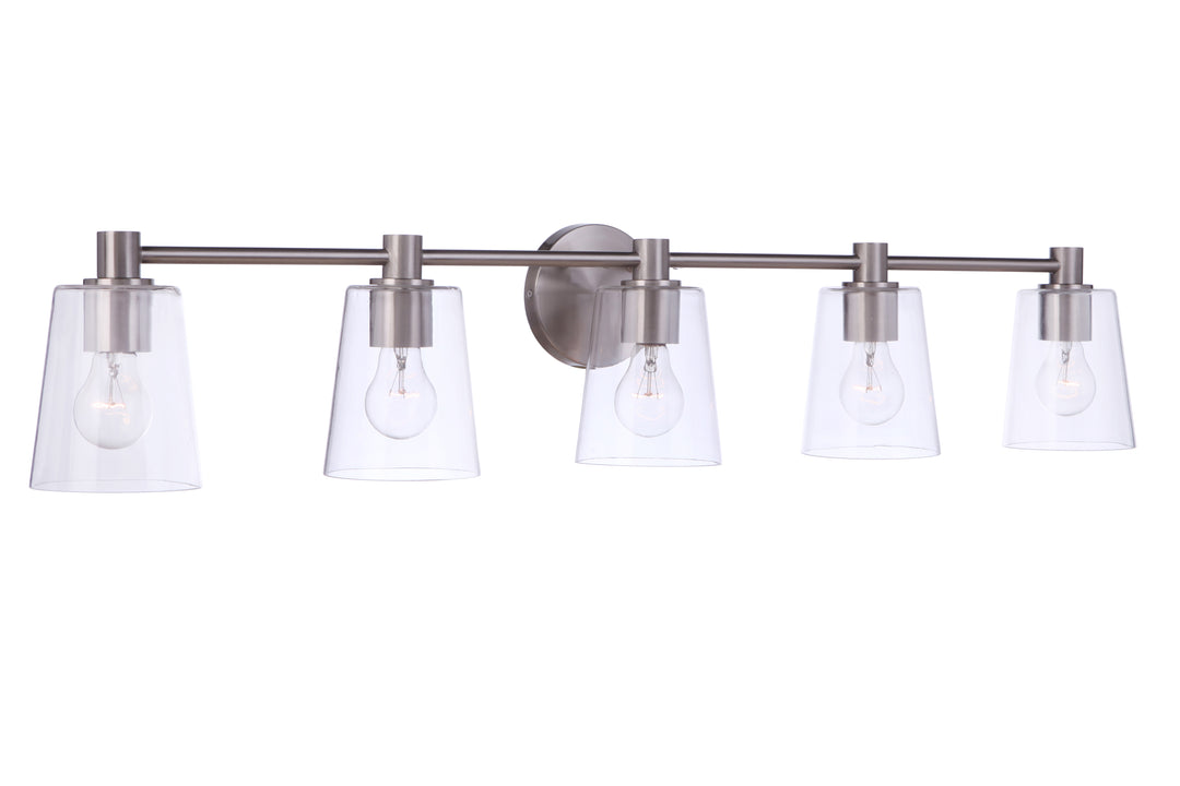 Emilio Vanity Light in Brushed Polished Nickel by Craftmade