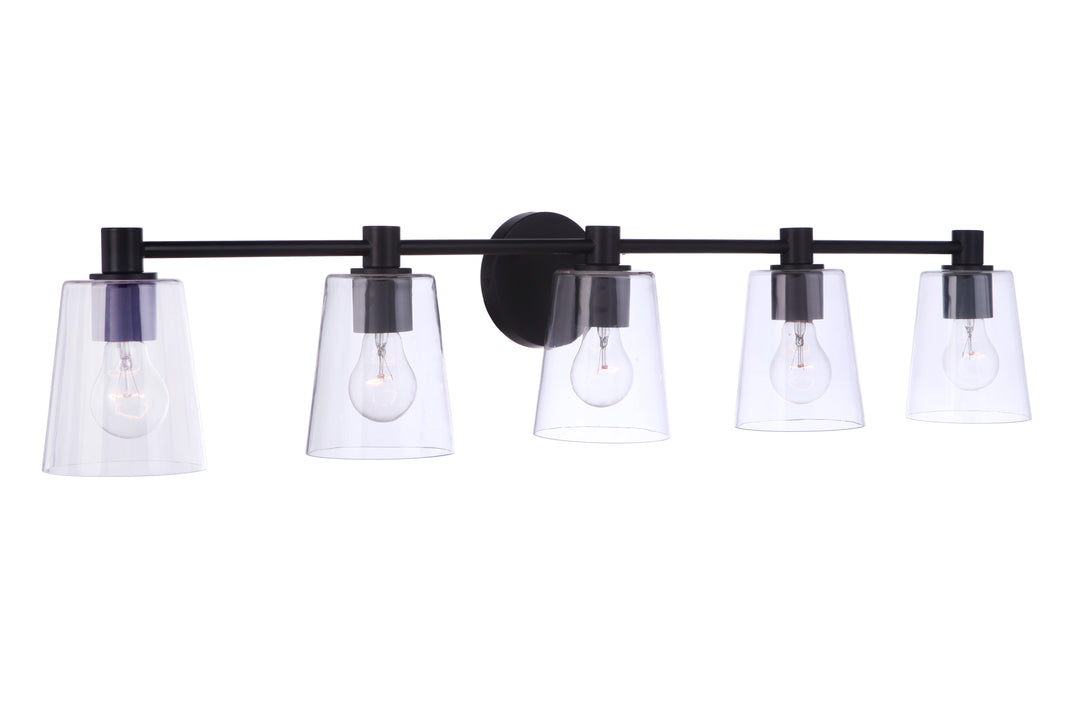 Emilio Vanity Light in Flat Black by Craftmade