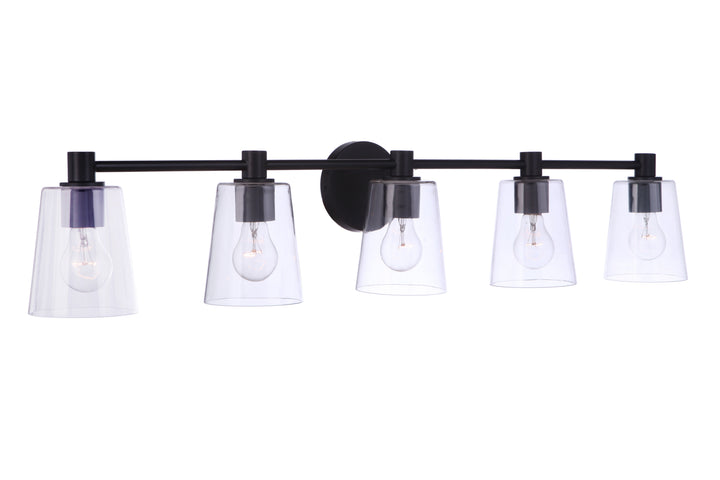 Emilio Vanity Light in Flat Black by Craftmade