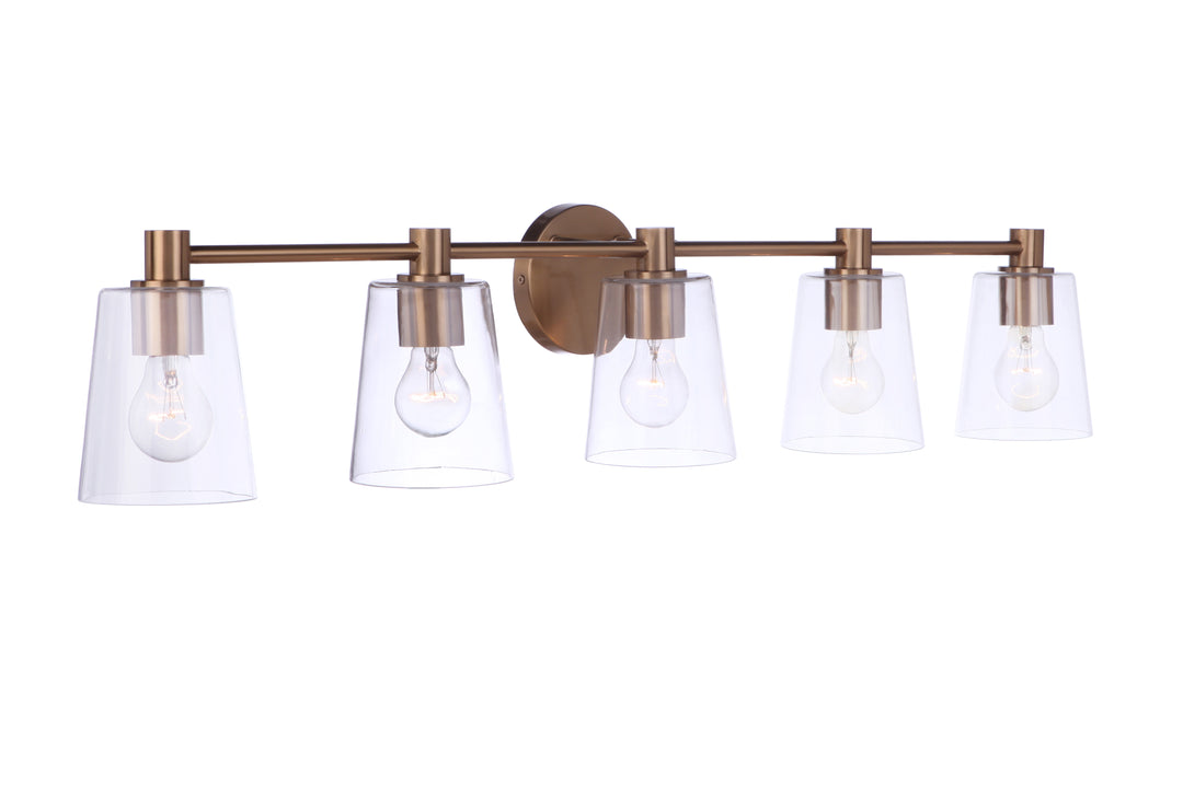 Emilio Vanity Light in Satin Brass by Craftmade