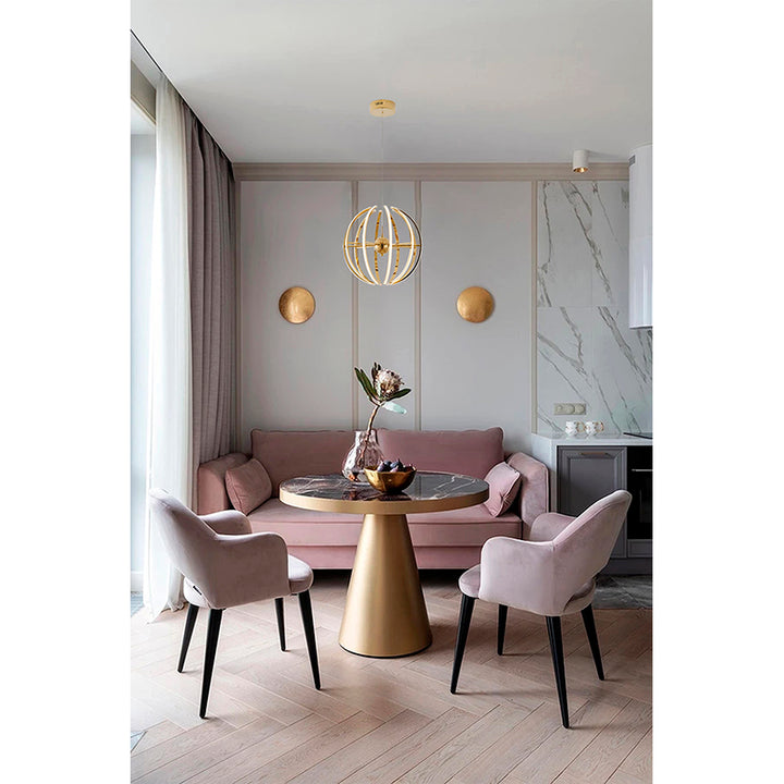 Aluminium Frame LED Chandelier with Acrylic Diffusers by Bethel - view 18