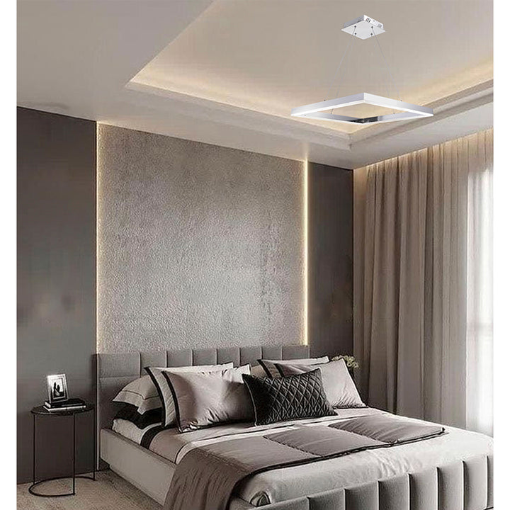 Framed LED Chandelier with Acrylic Diffuser by Bethel - view 3