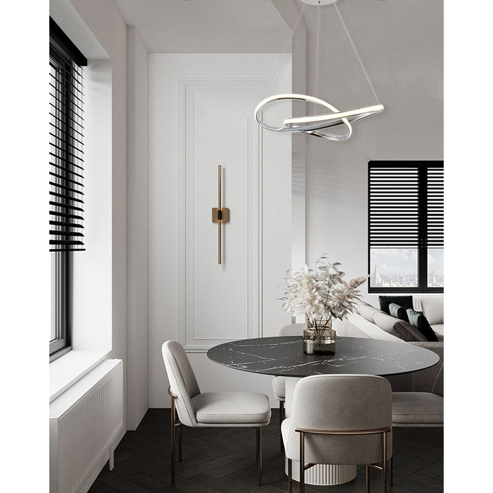 Aluminium Frame Chandelier with Acrylic Diffuser by Bethel - view 8