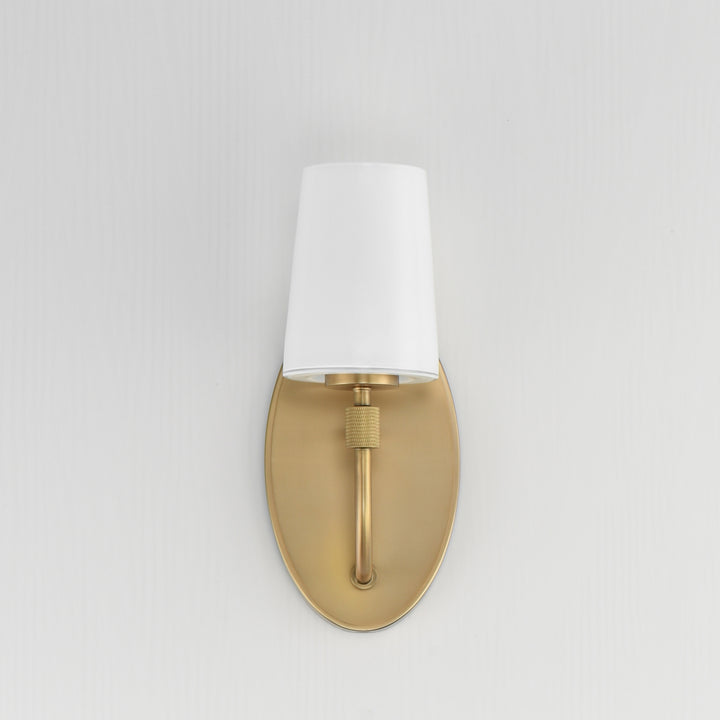 Durham Sconce White / Natural Aged Brass alternate view