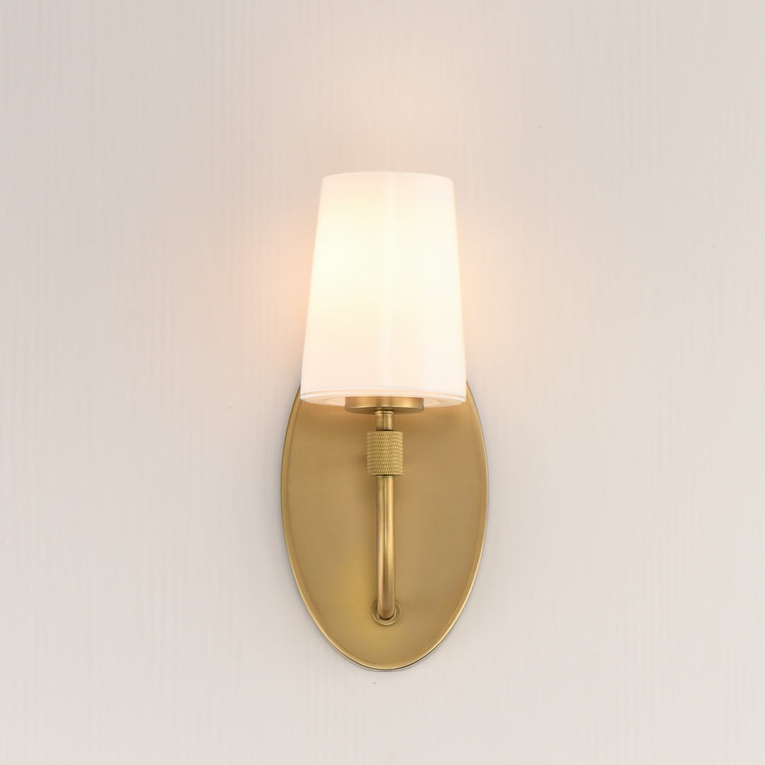 Durham Sconce White / Natural Aged Brass alternate view