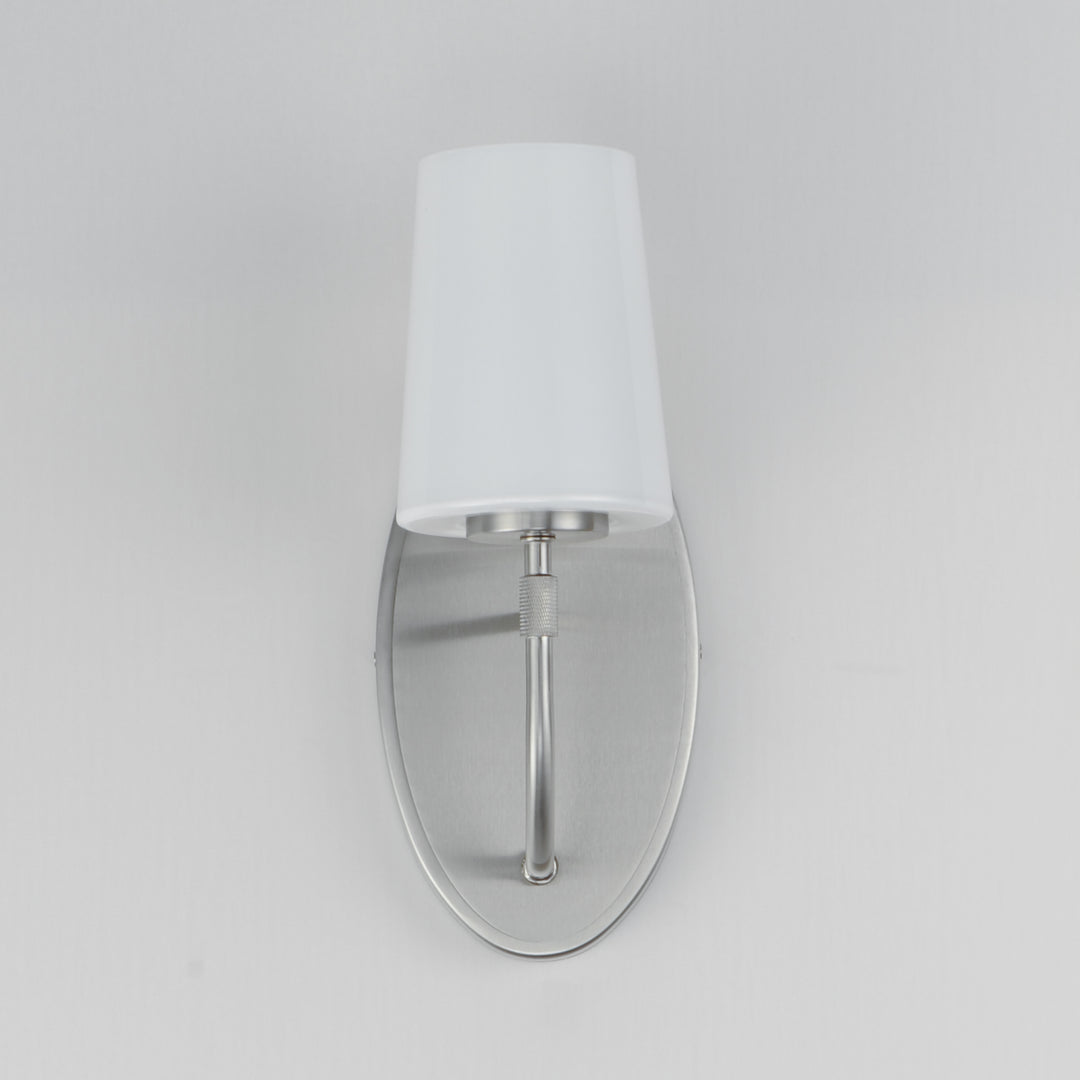 Durham Sconce White / Satin Nickel alternate view