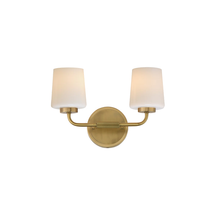 Durham Sconce White / Natural Aged Brass