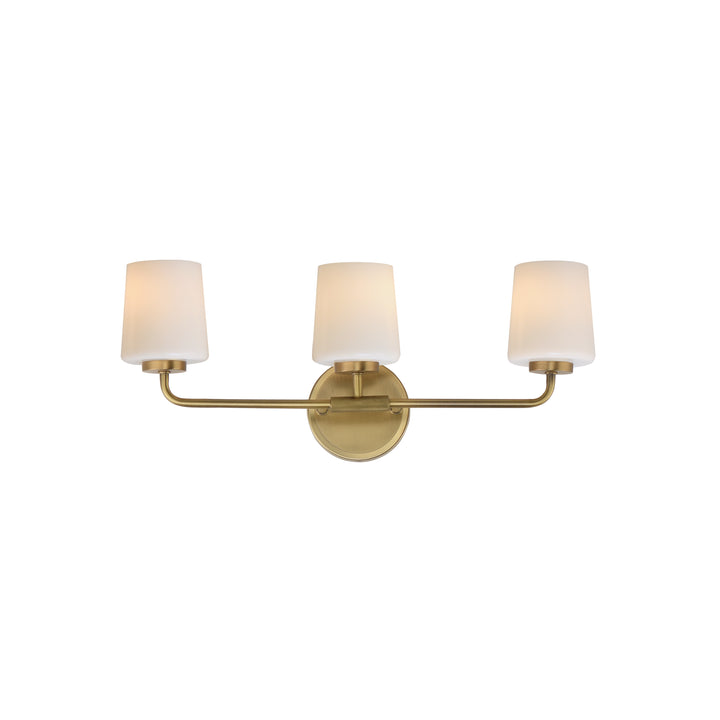 Durham Bath Vanity White / Natural Aged Brass