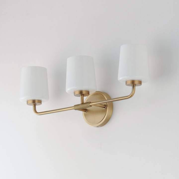 Durham Bath Vanity White / Natural Aged Brass alternate view