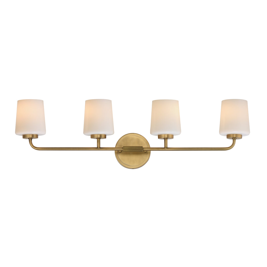 Durham Bath Vanity White / Natural Aged Brass