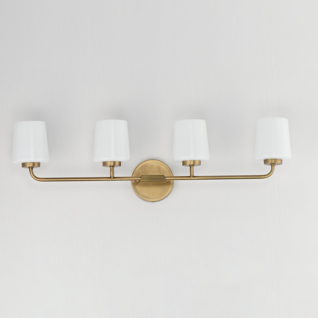 Durham Bath Vanity White / Natural Aged Brass alternate view