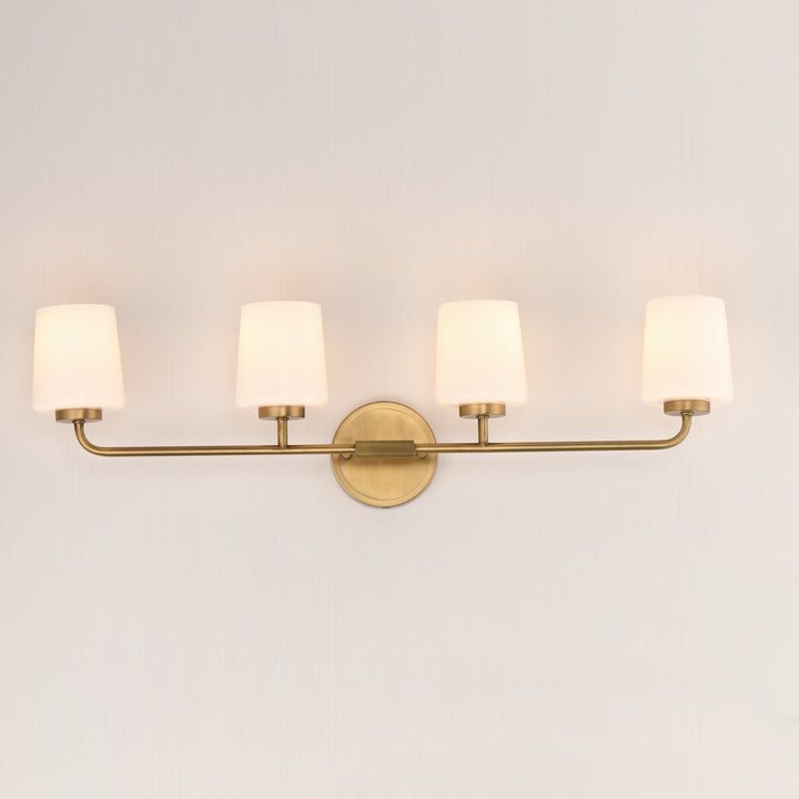 Durham Bath Vanity White / Natural Aged Brass alternate view