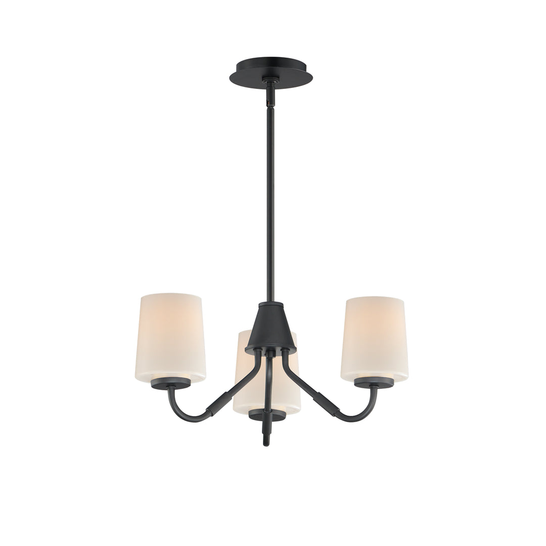 Durham Chandelier White / Black