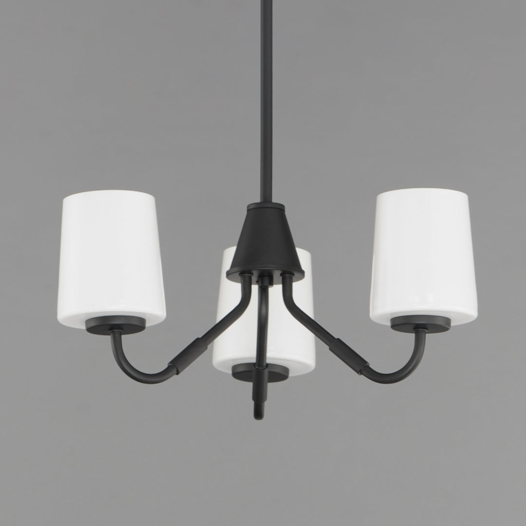 Durham Chandelier White / Black alternate view