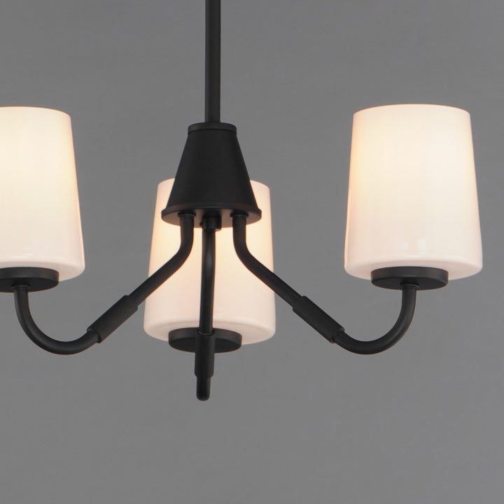 Durham Chandelier White / Black alternate view