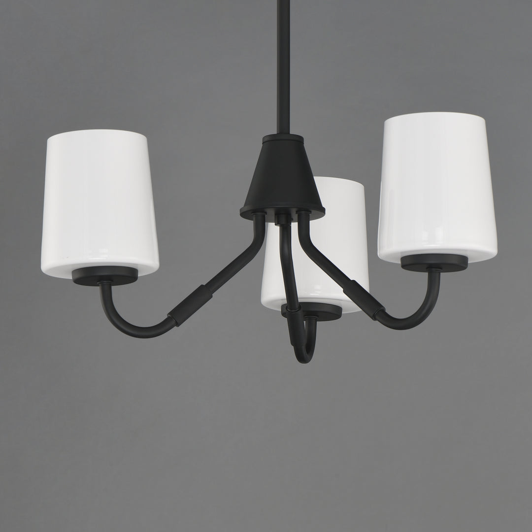 Durham Chandelier White / Black alternate view
