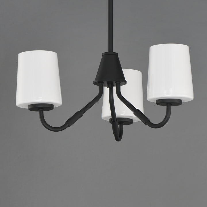 Durham Chandelier White / Black alternate view