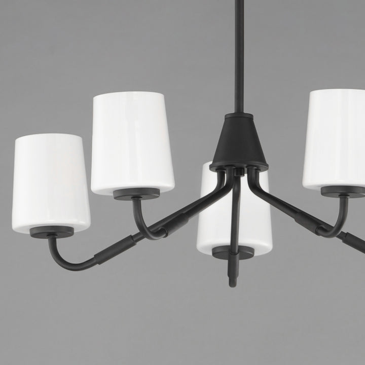 Durham Chandelier White / Black alternate view
