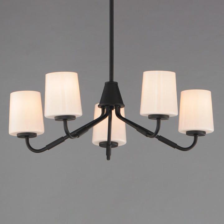 Durham Chandelier White / Black alternate view