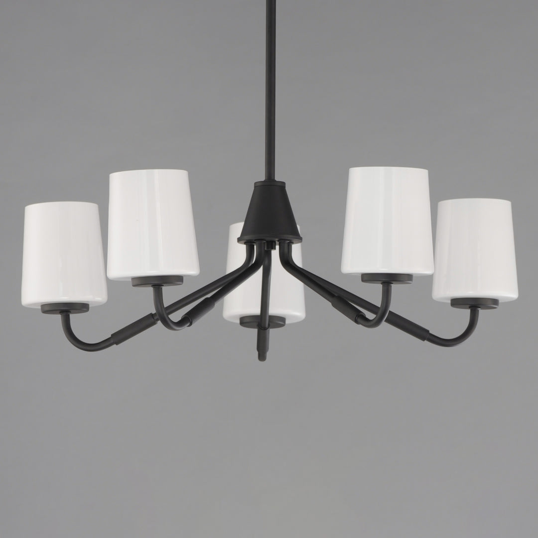 Durham Chandelier White / Black alternate view