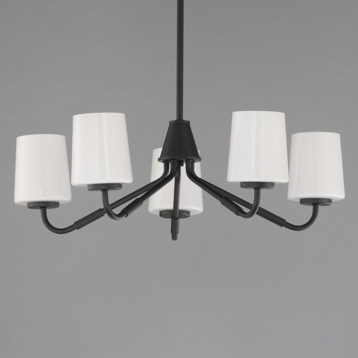 Durham Chandelier White / Black alternate view