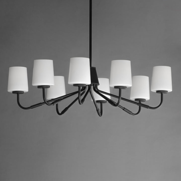 Durham Chandelier White / Black alternate view