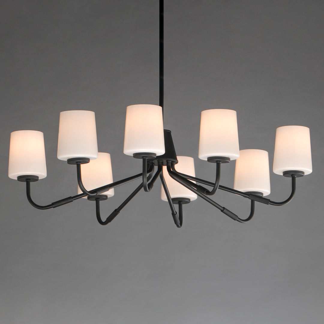 Durham Chandelier White / Black alternate view