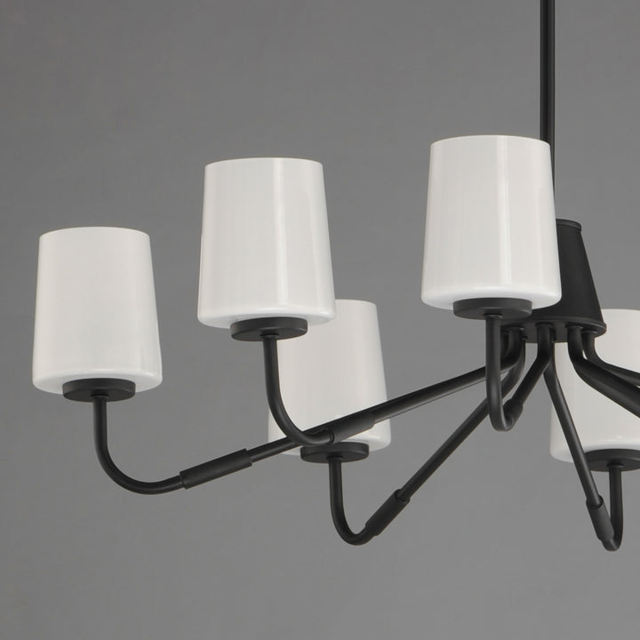 Durham Chandelier White / Black alternate view