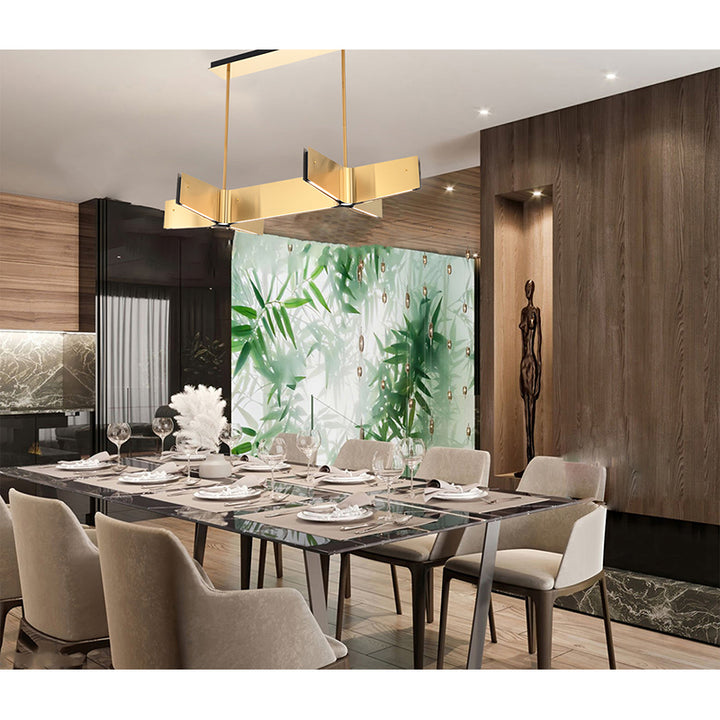 Plated Double Cross LED Chandelier by Bethel - view 6