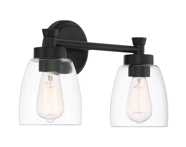 Henning Vanity Light in Flat Black by Craftmade