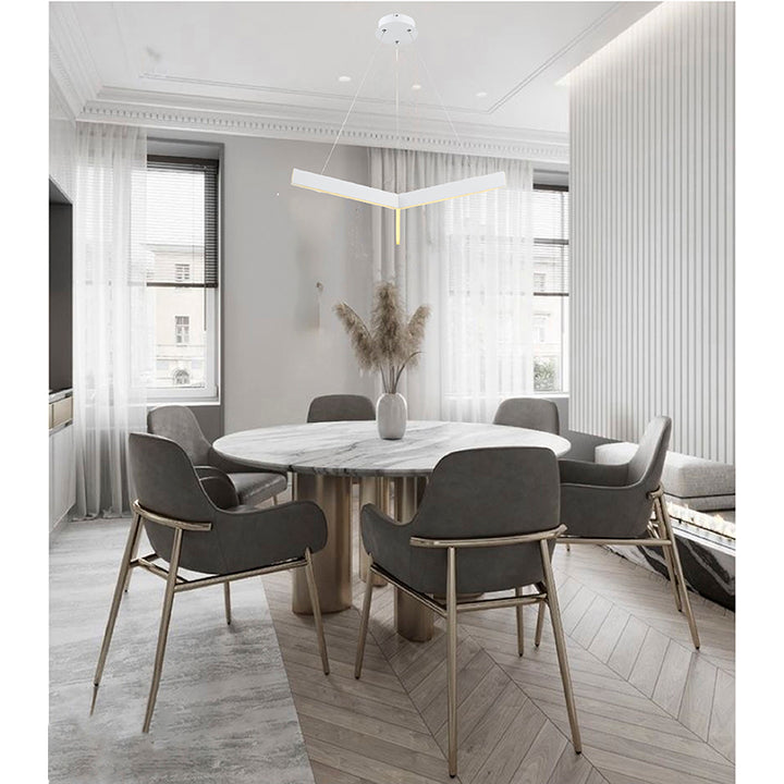 Metal "y" Shaped LED Ceiling Fixture with Acrylic Diffuser