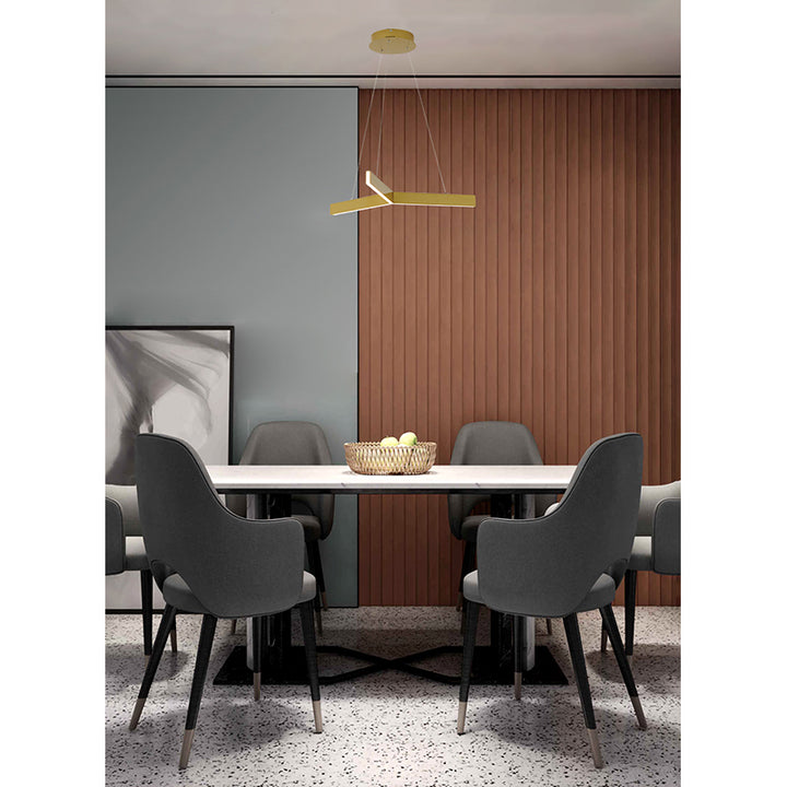 Metal "y" Shaped LED Ceiling Fixture with Acrylic Diffuser