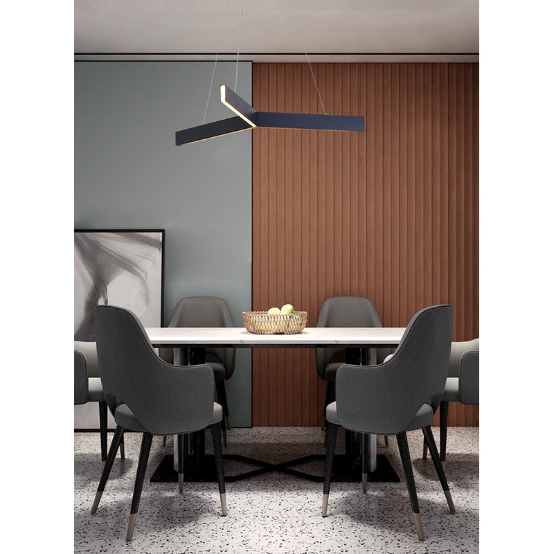 Metal "y" Shaped LED Ceiling Fixture with Acrylic Diffuser