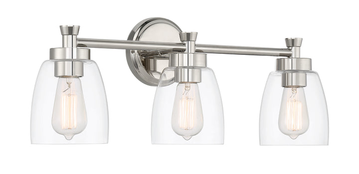 Henning Vanity Light in Polished Nickel by Craftmade