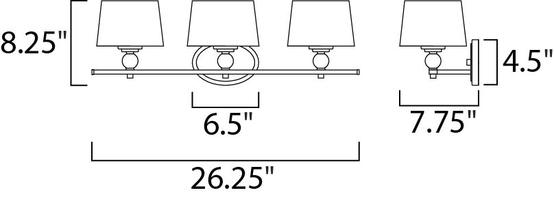 Rondo Bath Vanity dimensions diagram