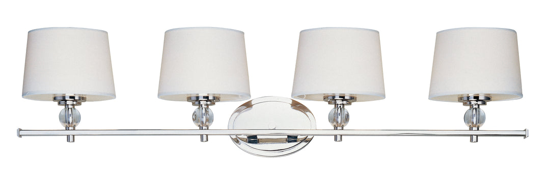 Rondo Bath Vanity White / Polished Nickel