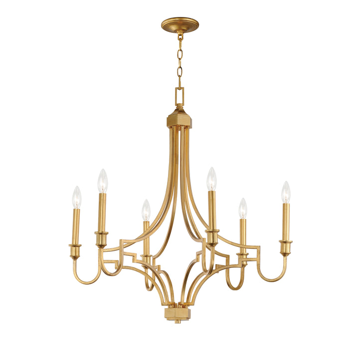 Normandy Chandelier Gold Leaf