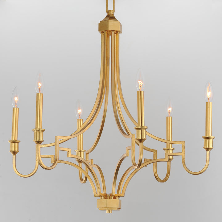 Normandy Chandelier Gold Leaf alternate view