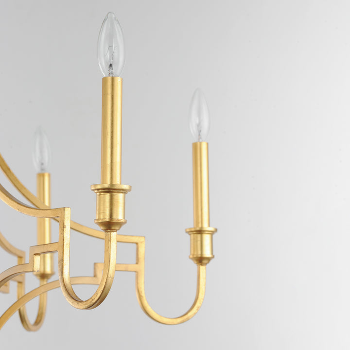 Normandy Chandelier Gold Leaf alternate view
