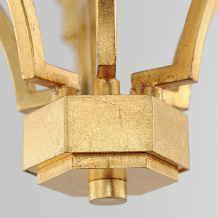 Normandy Chandelier Gold Leaf alternate view