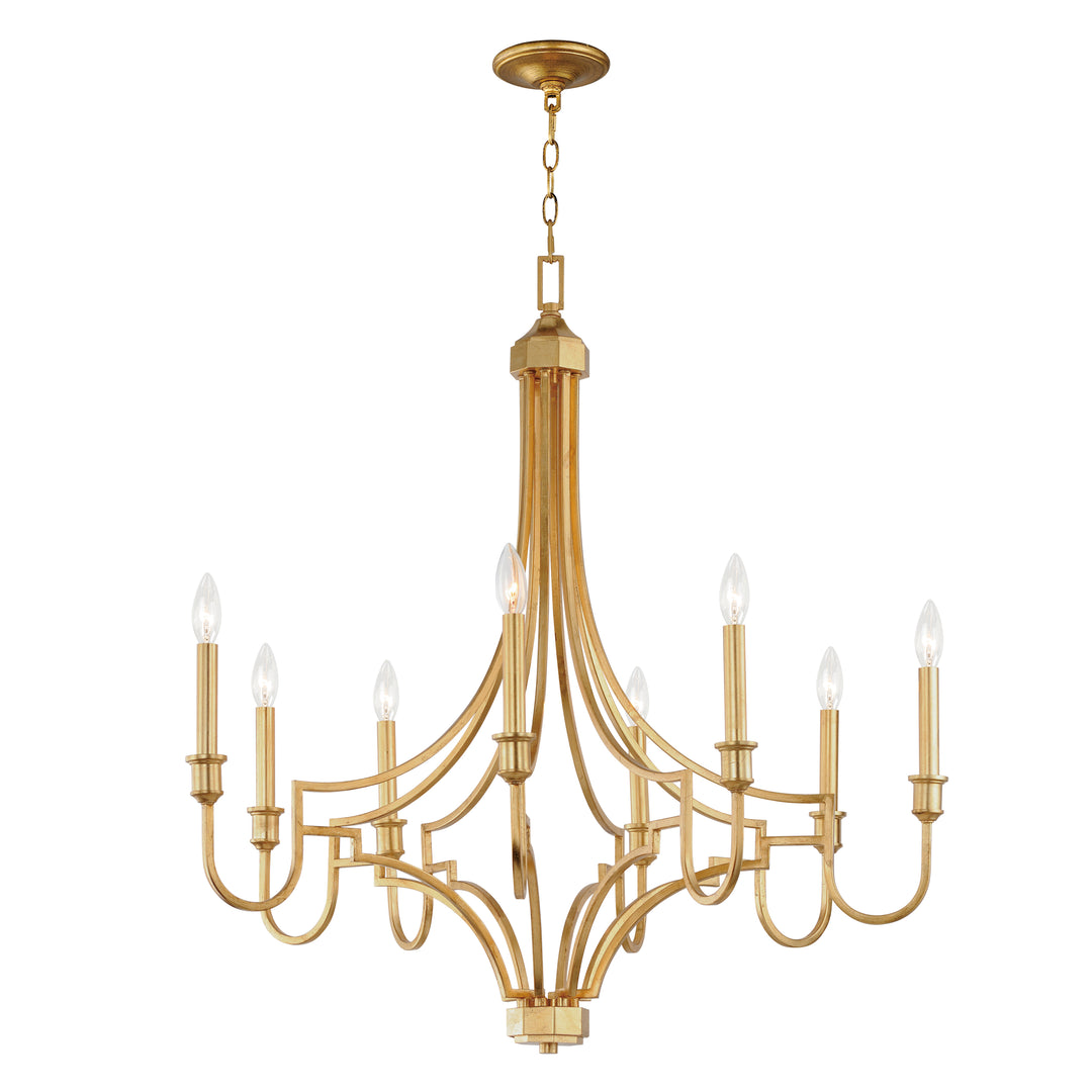 Normandy Chandelier Gold Leaf