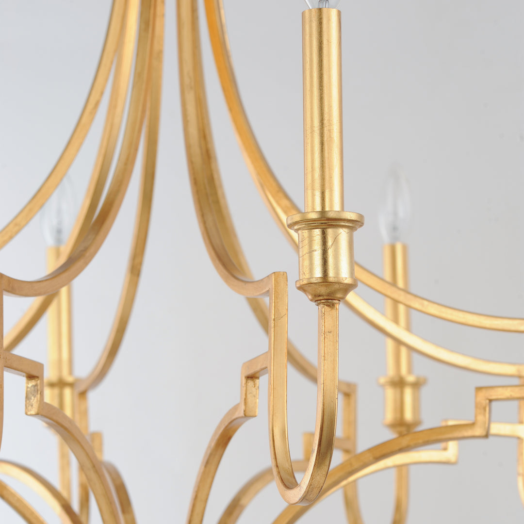 Normandy Chandelier Gold Leaf alternate view
