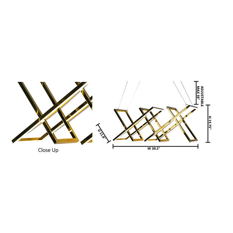 Gold Chandelier (ML03) by Bethel - view 2