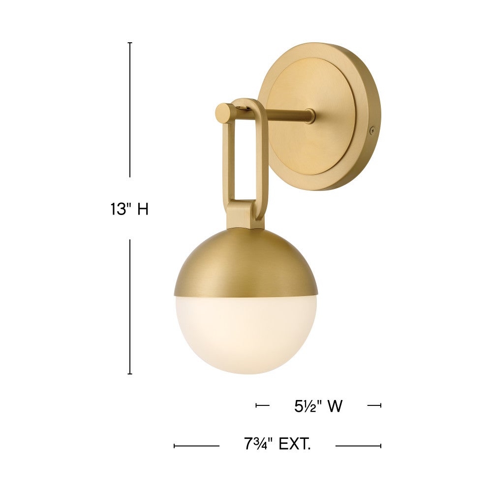 Bowie Medium Single Light Sconce