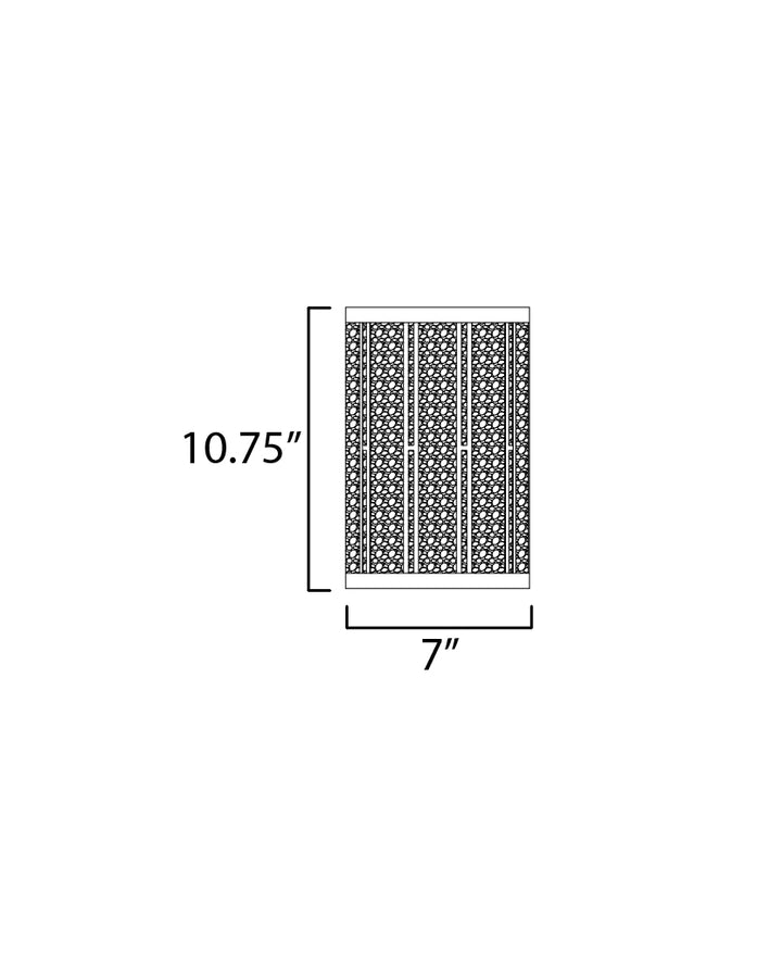 Miramar Wall Sconce dimensions diagram