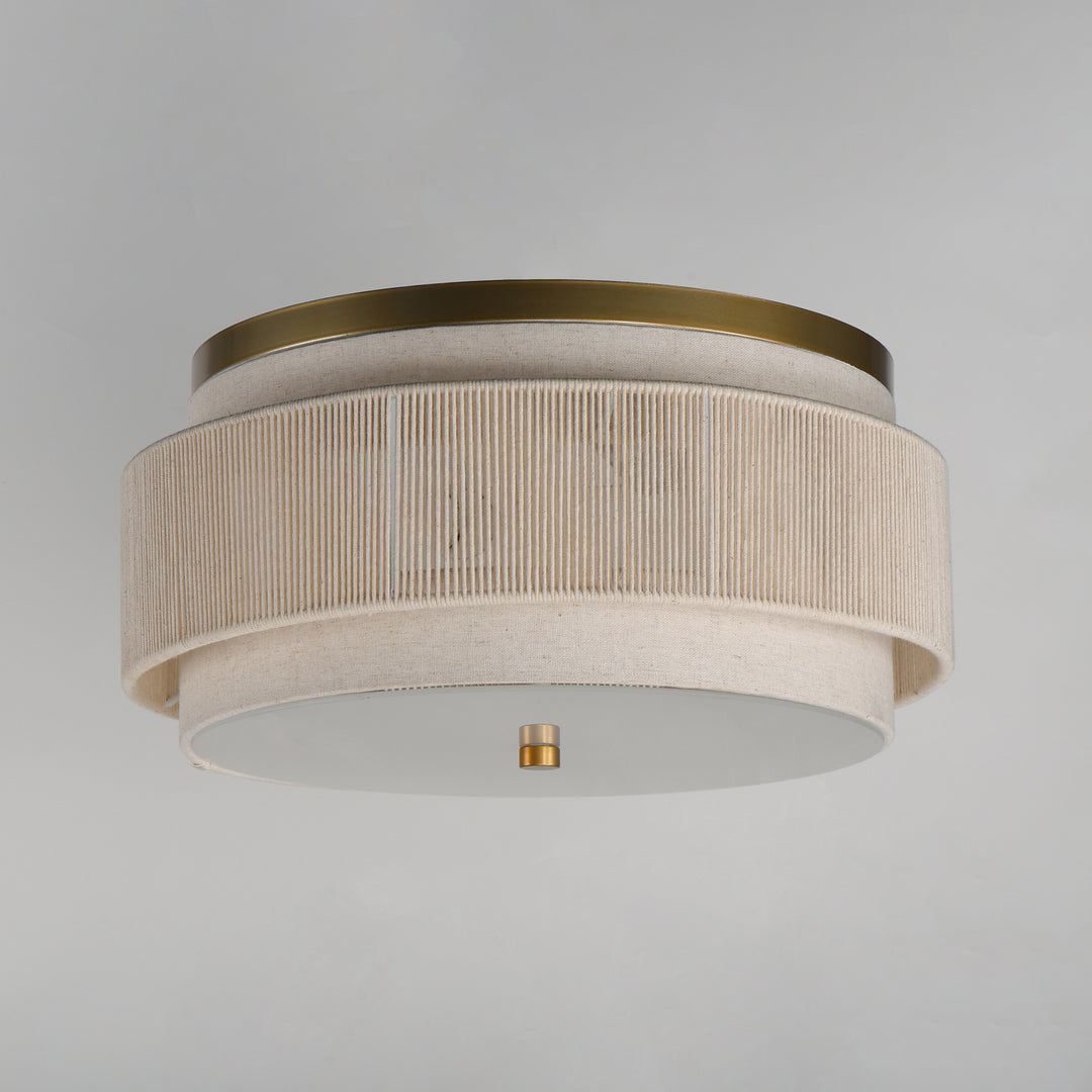 Seacliff 2-Light Flush Mount Natural Aged Brass alternate view