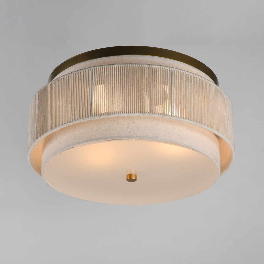 Seacliff 2-Light Flush Mount Natural Aged Brass alternate view