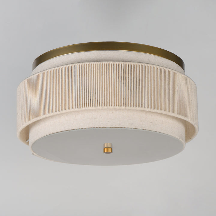 Seacliff 2-Light Flush Mount Natural Aged Brass alternate view