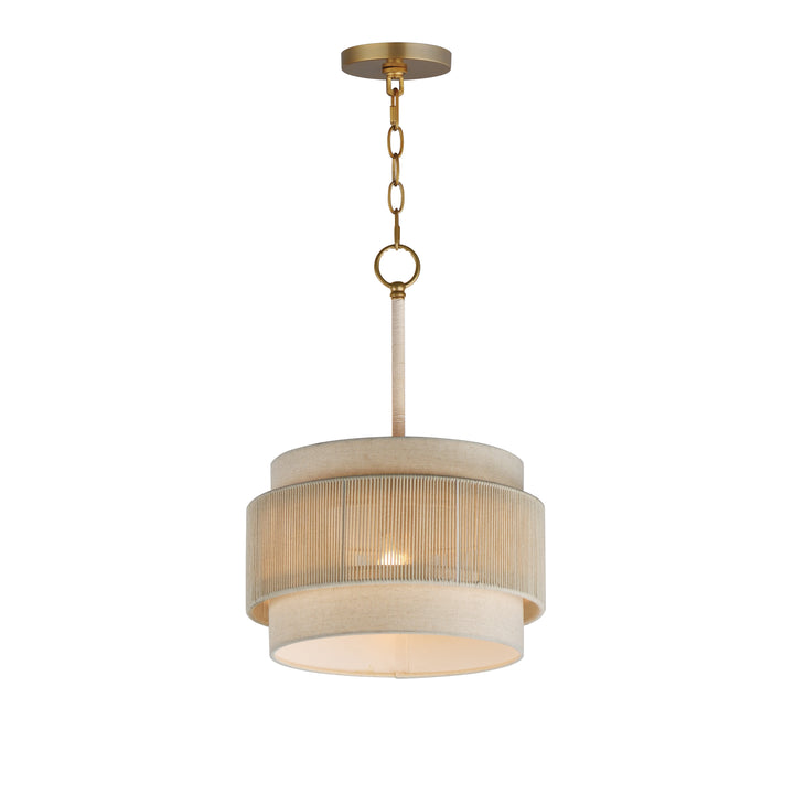 Seacliff 14" 1-Light Pendant Natural Aged Brass