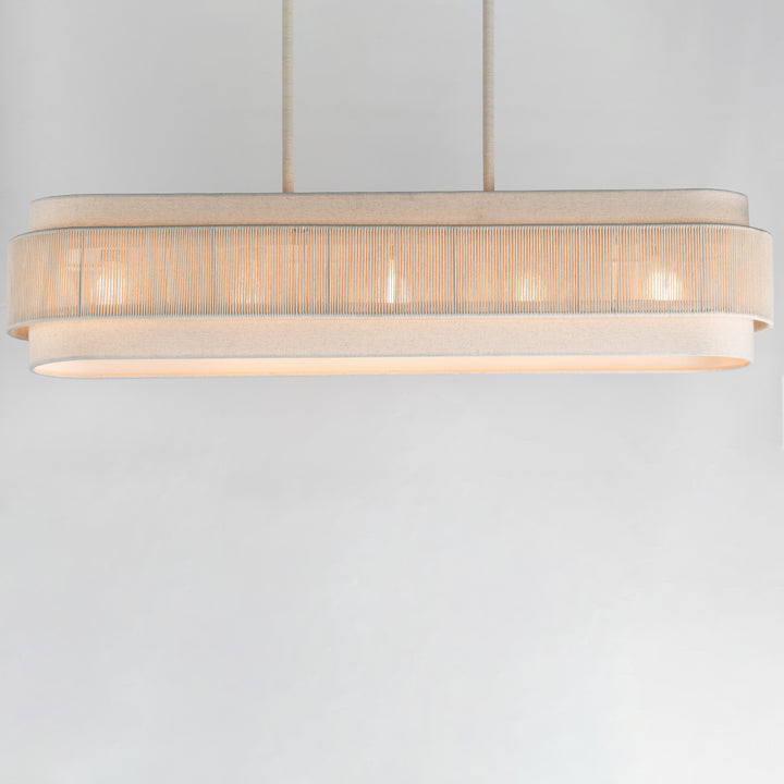 Seacliff 5-Light Linear Chandelier Natural Aged Brass alternate view